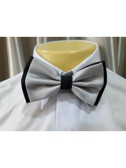 โบว์ผู้ชายสีเทาดำ