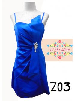 ราตรีสั้น สีน้ำเงิน(ฟรีไซส์)