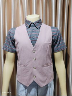 เสื้อกั๊กสีชมพู 2XL