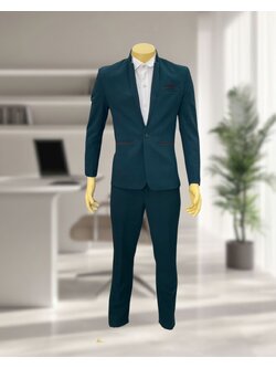 ชุดสูทผู้ชาย สีเขียว + กางเกง ไซส์ M