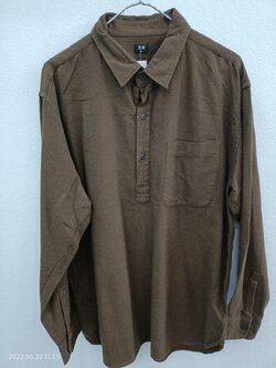 เสื้อเชิ้ตโปโล แขนยาว brand ลูกฟูก (XL)