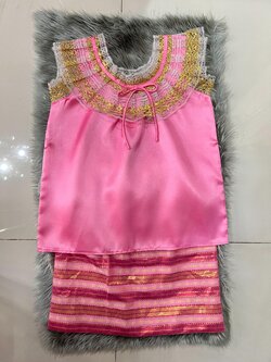 ชุดไทยเด็กหญิง เสื้อ+กระโปรง