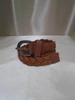 เข็มขัดสานสีน้ำตาลเข้ม