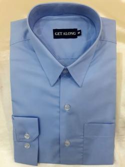 เสื้อเชิ๊ตผู้ชายสีฟ้า (Size : S)