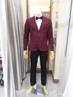 เสื้อสูทผู้ชายสีเลือดหมู (2XL)