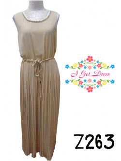 ราตรียาวสีน้ำตาล(ฟรีไซส์)