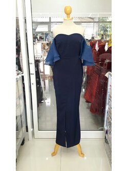 (PRE-LOVED) ยาวกรมเกาะอกผ้าแก้ว (S)