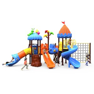 เครื่องเล่นสนามกลางแจ้ง ชุด ปราสาทหนอนน้อยพร้อมชิงช้า เครื่องเล่นแสนสนุก