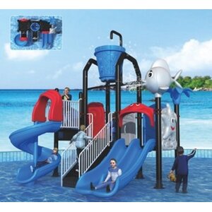 เครื่องเล่นสวนน้ำ ชุด ปลาน้อยสองสไลด์