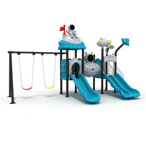 ชุด อวกาศพร้อมชิงช้าพาสนุก เครื่องเล่นสนามกลางแจ้งและในร่มแสนสนุก