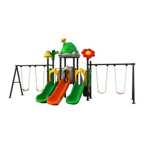 เครื่องเล่นสนามมีประโยชน์ ชุด เห็ดสไลเดอร์พร้อมชิงช้า 4 ที่นั่ง