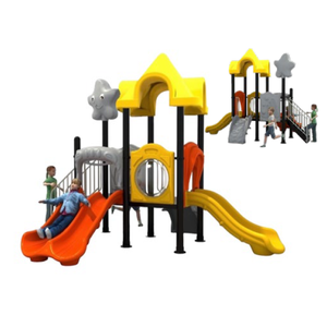 ชุดบ้านสไลเดอร์คู่ เครื่องเล่นสนามกลางแจ้ง เครื่องเล่นสุดปลอดภัย