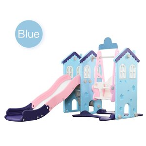 บ้านชิงช้าสไลด์&สวิง (สีฟ้า)