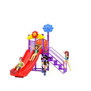 ชุด ฟลาวเวอร์สองสไลด์ เครื่องเล่นสนามกลางแจ้งและในร่ม