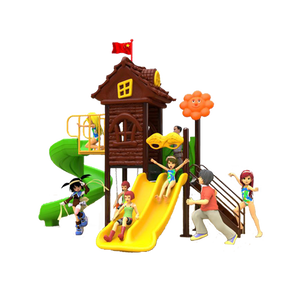 เครื่องเล่นสนาม ชุด Wood house slide เครื่องเล่นสนามมีประโยชน์