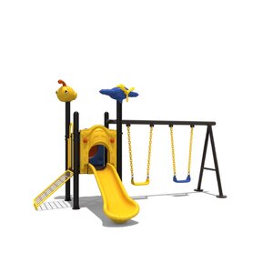 เครื่องเล่นสนาม ชุด Airplane slider & Swing