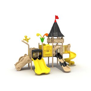 เครื่องเล่นสนาม ชุด ปราสาทรถแข่ง เครื่องเล่นราคาสุดคุ้ม