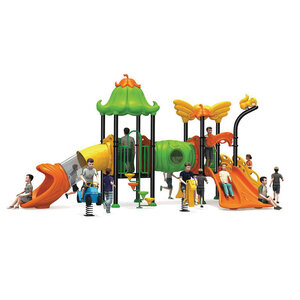 เครื่องเล่นสนามกลางแจ้ง ชุด กระรอกน้อยสไลด์ท่อ เครื่องเล่นสนุก