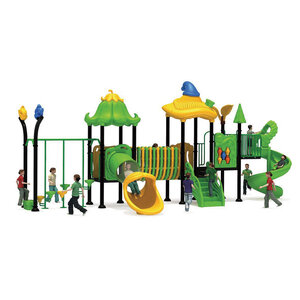 เครื่องเล่นสนามกลางแจ้ง สไลเดอร์ต้นไม้พร้อมบาร์โหน KD-B085