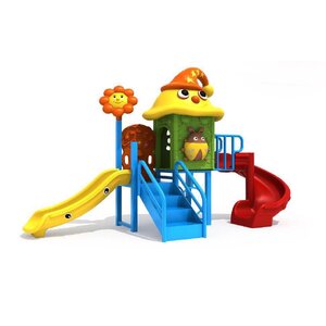 เครื่องเล่นสนาม ชุด บ้านสามสี เครื่องเล่นเสริมพัฒนาการ