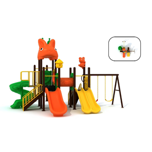 เครื่องเล่นสนามกลางแจ้ง เครื่องเล่นแสนสนุก สีสันสวยงาม ชุด Cony Slide & Swing