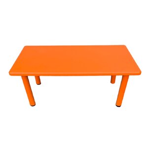 โต๊ะสี่เหลี่ยมผืนผ้าสีส้ม โต๊ะเด็กอนุบาล โต๊ะเด็กเล็ก