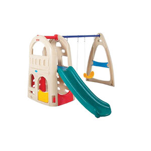 เครื่องเล่นสนามขนาดเล็ก ชิงช้ากระดานลื่นสุดหรรษา KP-PG724