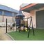 เครื่องเล่นสนามกลางแจ้ง ชุด Castle Two Slide Climb & Swing