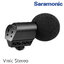 Saramonic Vmic Stereo Condenser Video Microphone with Rubberized Shockmount, High-Pass Filter, Level Control, & High-Frquency Switches, Monitoring & More - for DSLR Cameras & Camcorders