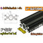 🔥[พร้อมส่ง]🔥 อลูมิเนียมโปรไฟล์ 20x40 V-slot aluminum profile v-slot Black 2040 สีดำ แบ่งตัดตามขนาด