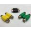 หัวต่อยาว RCA (AV) เข้า2ออก2 (F>F)