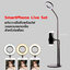 SmartPhone live set แท่นวางมือถือพร้อมไฟวงแหวนขนาดเล็กสำหรับไลฟ์สด (สีดำ)