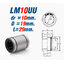 🔥[พร้อมส่ง]🔥 [ทนกว่า ลื่นกว่า] ตัวสั้นแบรริ่งสไลด์แกน Linear Ball Bearing LM5,6,8,10,12,16,20UU