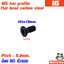 M5x10mm. Low Profile Screws