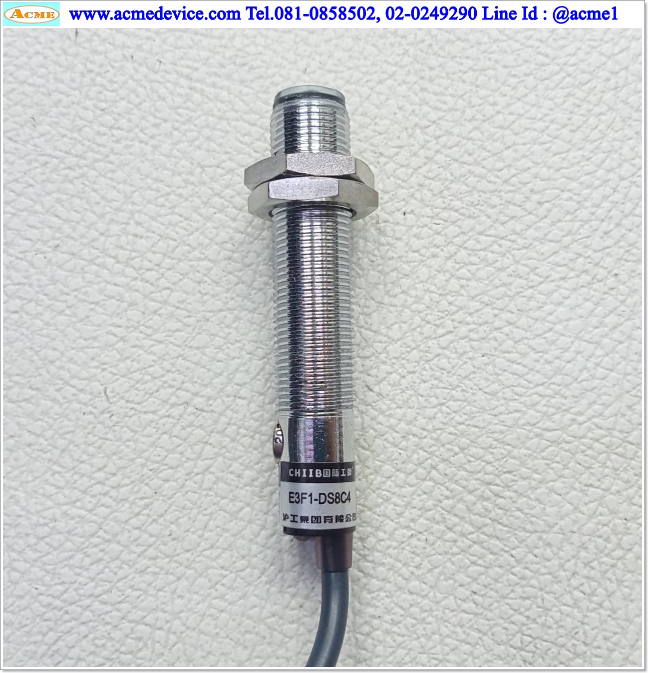 Photoelectric รุ่น E3F1-DS8C4, M12, ระยะ 80mm, 3wire, NPN, NO