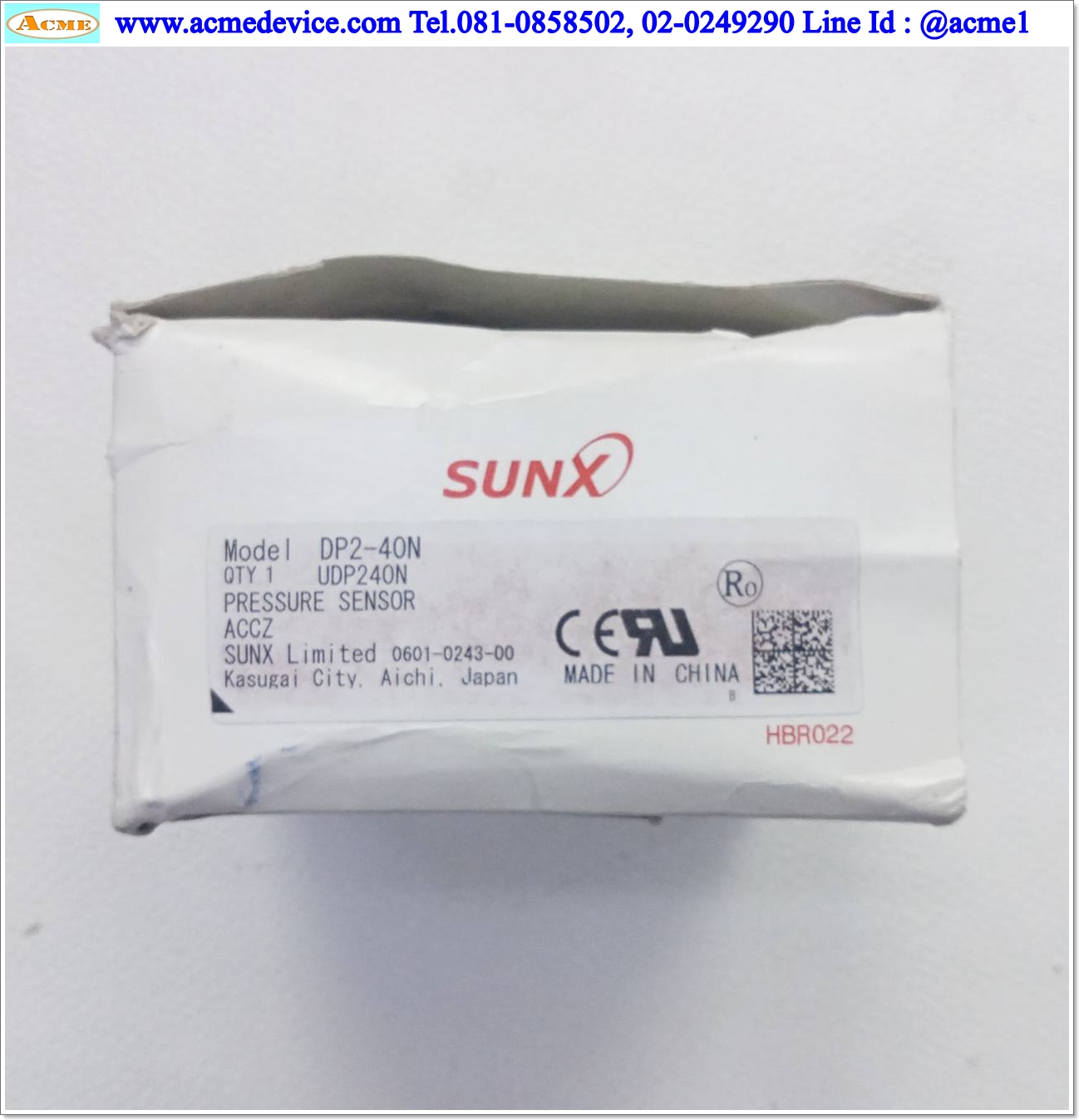 Vacuum SUNX รุ่น DP2-40N, 0 to -101.3kPa, NPN, Analog out 1-5V
