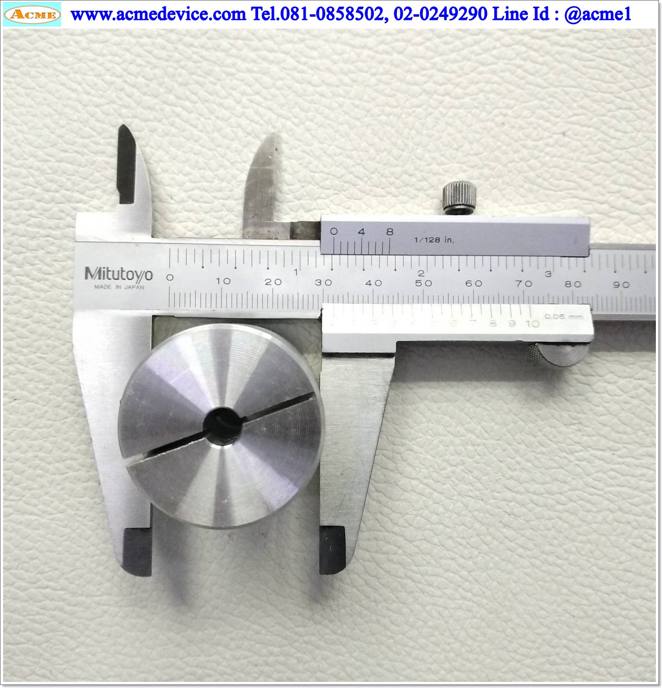 Coupling Aluminum ขนาด ID 6/8 mm, OD 32mm, L 40mm