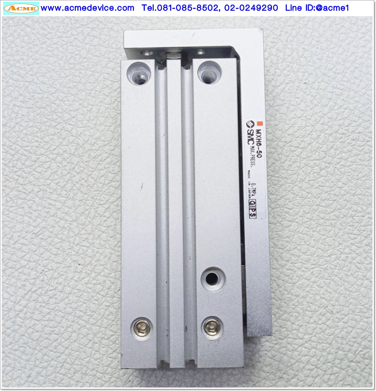 Air Cylinder SMC รุ่น MXH6-50, Bore 6 mm, stroke 50 mm