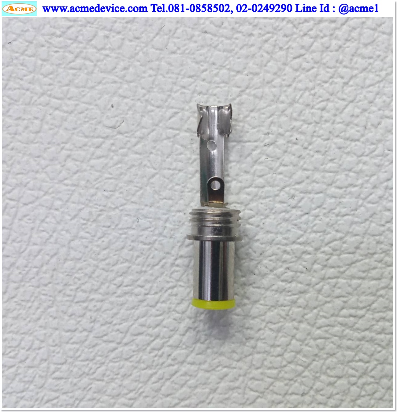 Connector DC Power Jack รุ่น 6.0x4.4 mm, 2 Pin, Type Male, Solder