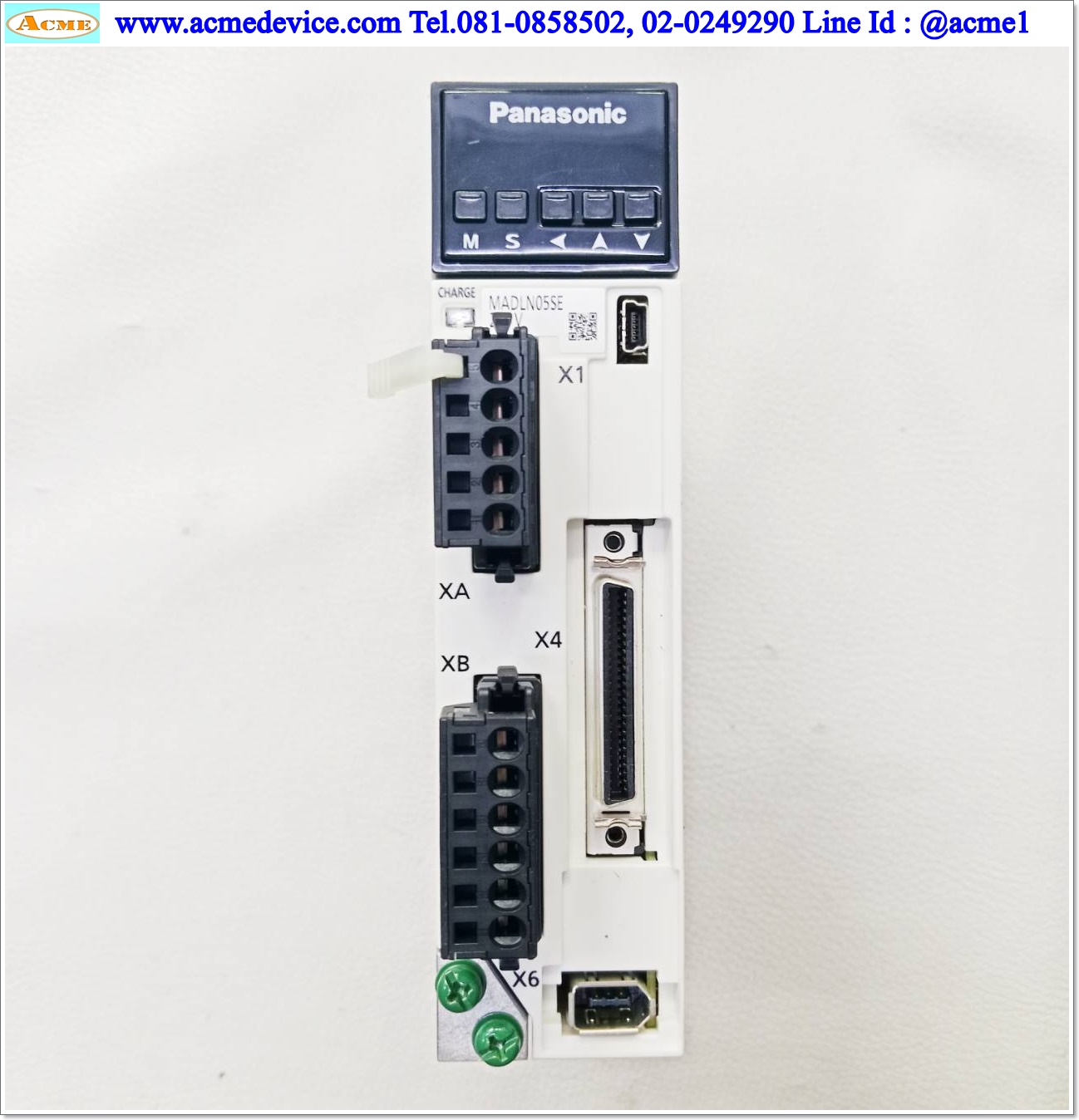 Servo Drive Panasonic รุ่น MADLN05SE & Motor MSMF012L1U2M, 100W