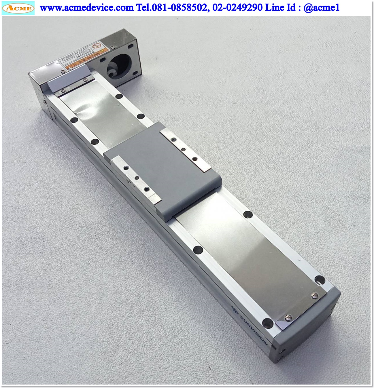 แกนสำเร็จรูป Ball screw Sunvision รุ่น SGF8R-10-250, ขนาด 80 x 480 mm., แกนโต 15 mm., Stroke 270 mm., Pit 10 mm.