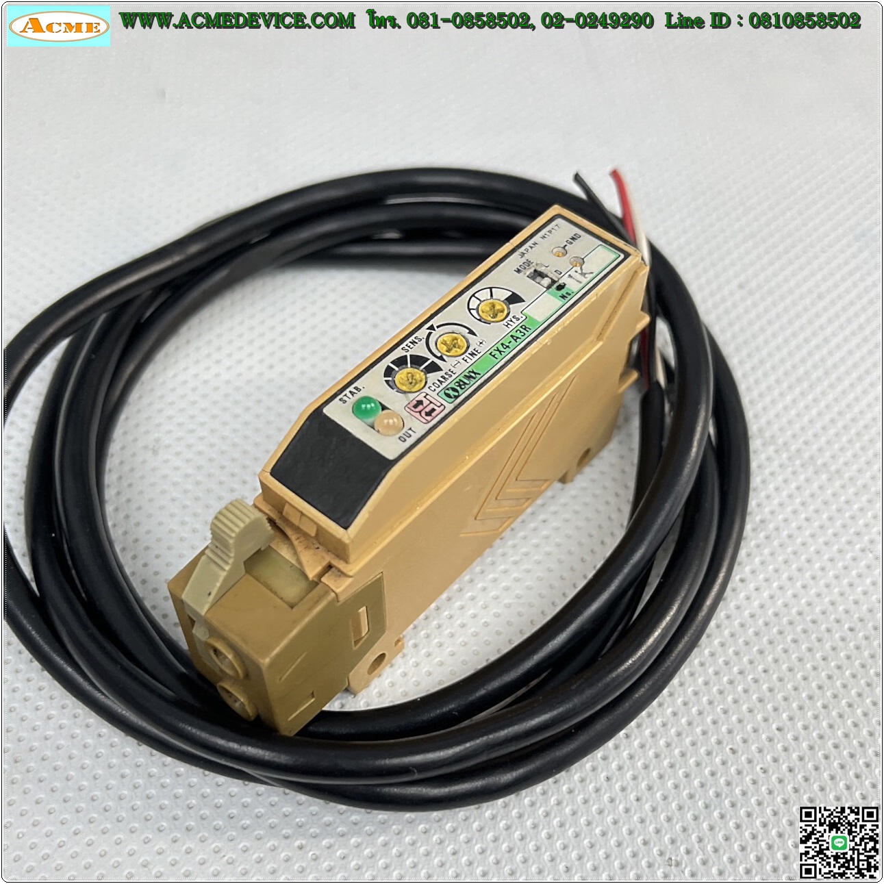 Fiber Amp Panasonic/SUNX รุ่น FX4-A3R (ไม่มีฝา)