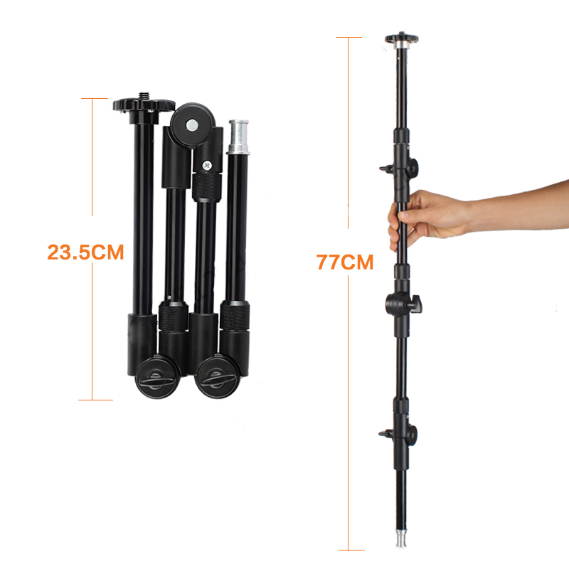 แขนถ่ายภาพสำหรับถ่ายมุม Top View สำหรับกล้อง มือถือ ไฟLED (ก่อนสั่งซื้อ โปรดอ่านในรายละเอียดสินค้า)