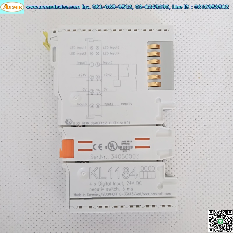 PLC Beckhoff รุ่น KL1184, Digital Input