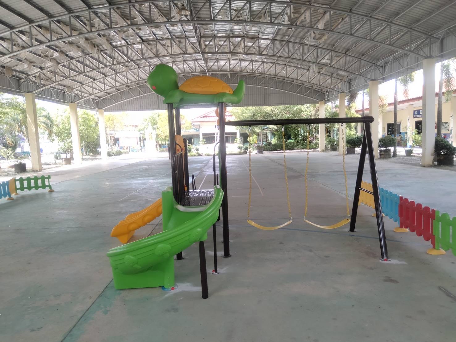 เครื่องเล่นสนามราคาสุดคุ้ม ชุด เต่าน้อยน่ารักพร้อมชิงช้า