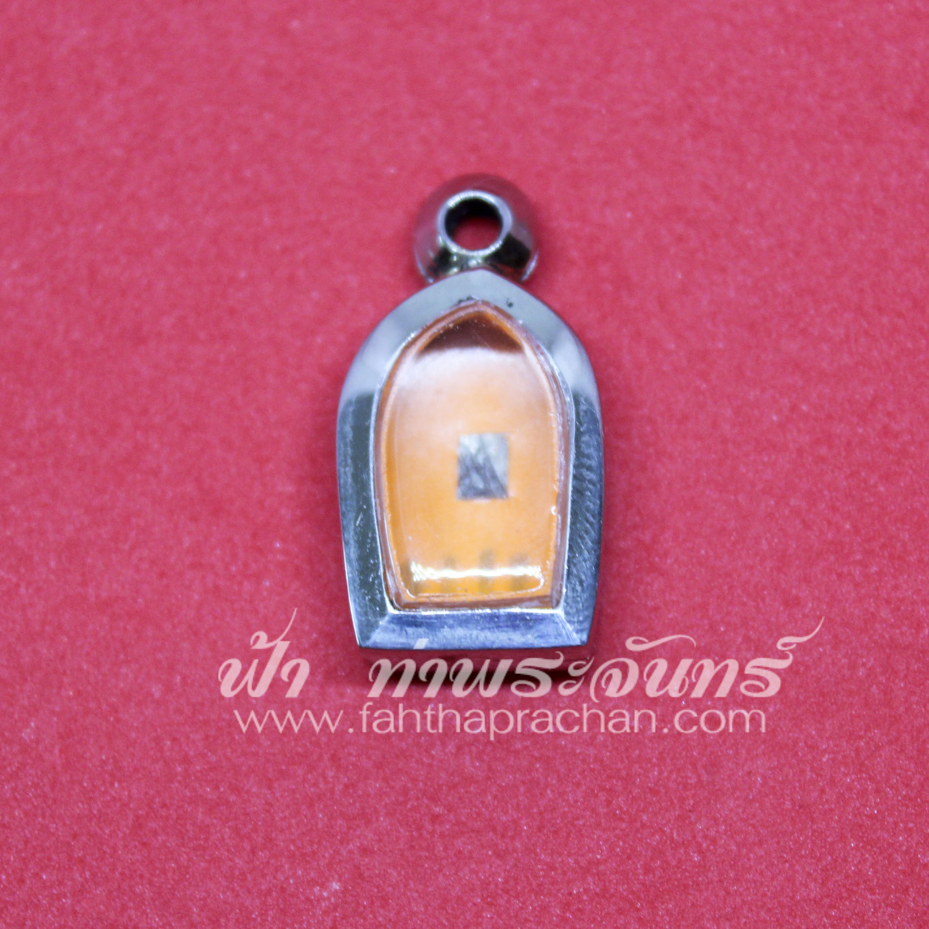 ตลับปรก ใบมะขาม หน้าเดียว สแตนเลสพุก