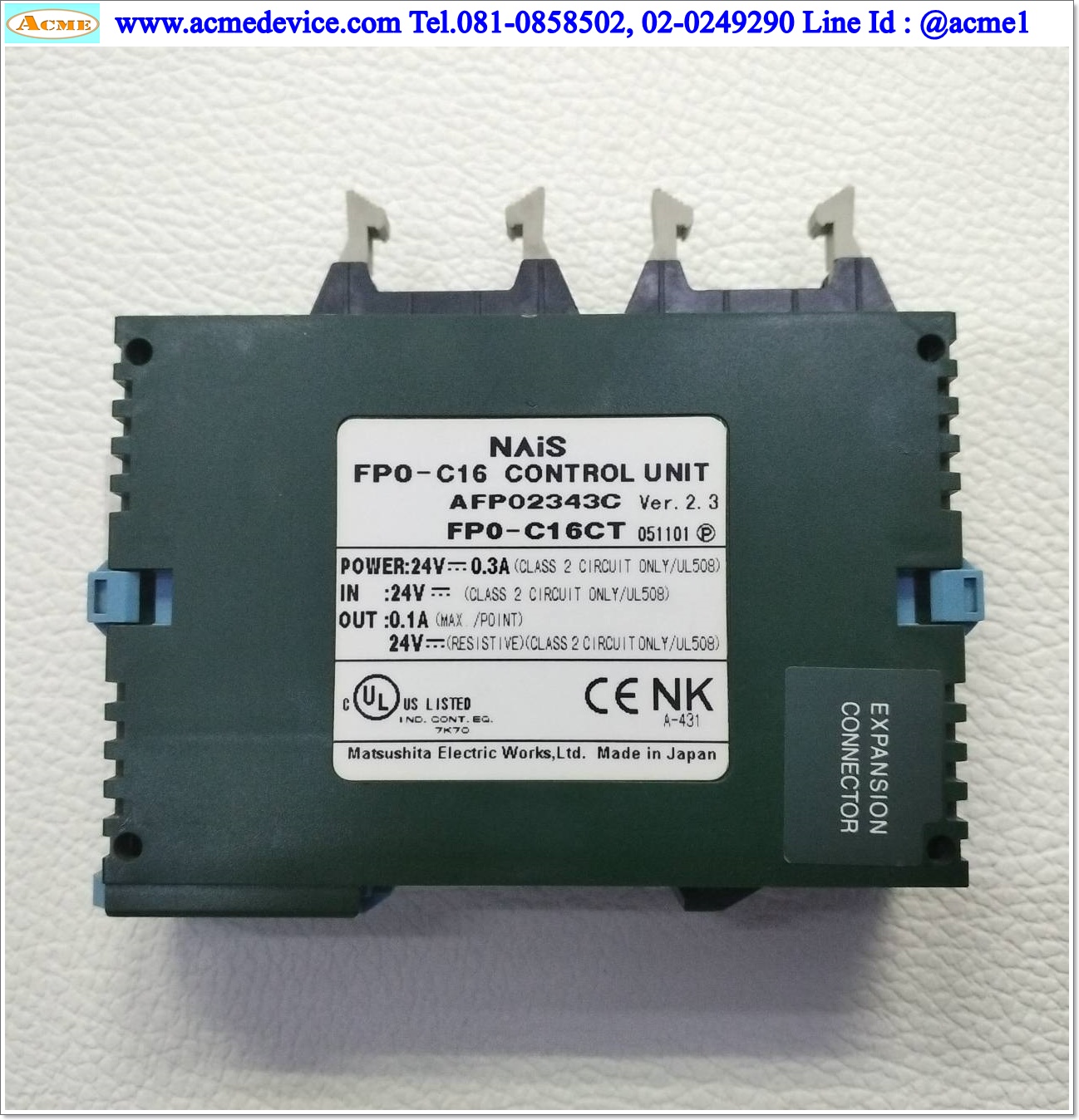 PLC Nais รุ่น FP0-C16CT, AFP02343C, Control Unit
