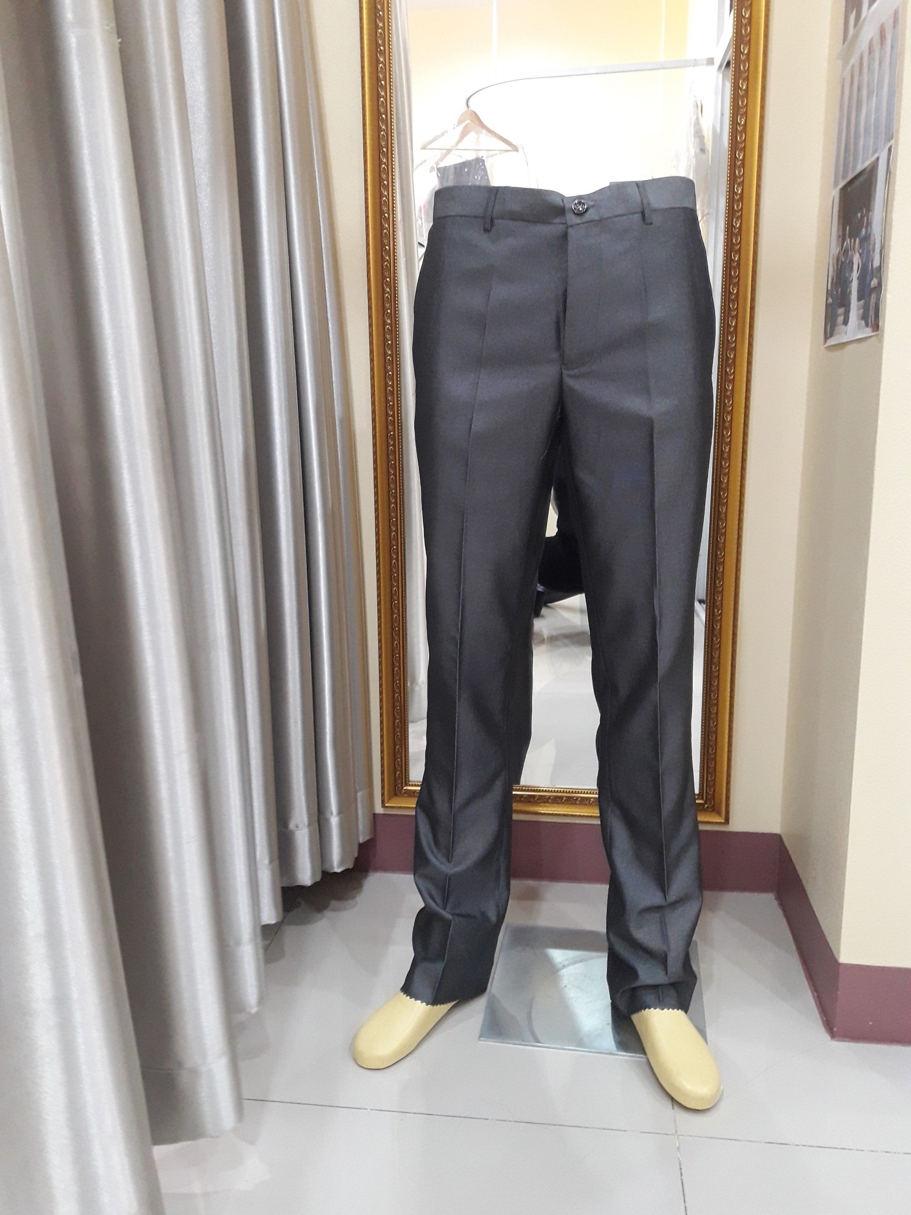 กางเกงขายาวชาย สีเทา(XL)