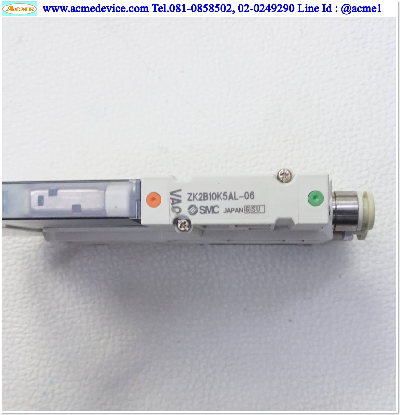 Vacuum Ejector SMC รุ่น ZK2B10K5AL-06 + ZK2-ZSEA-A, 12-24V, Output NPN