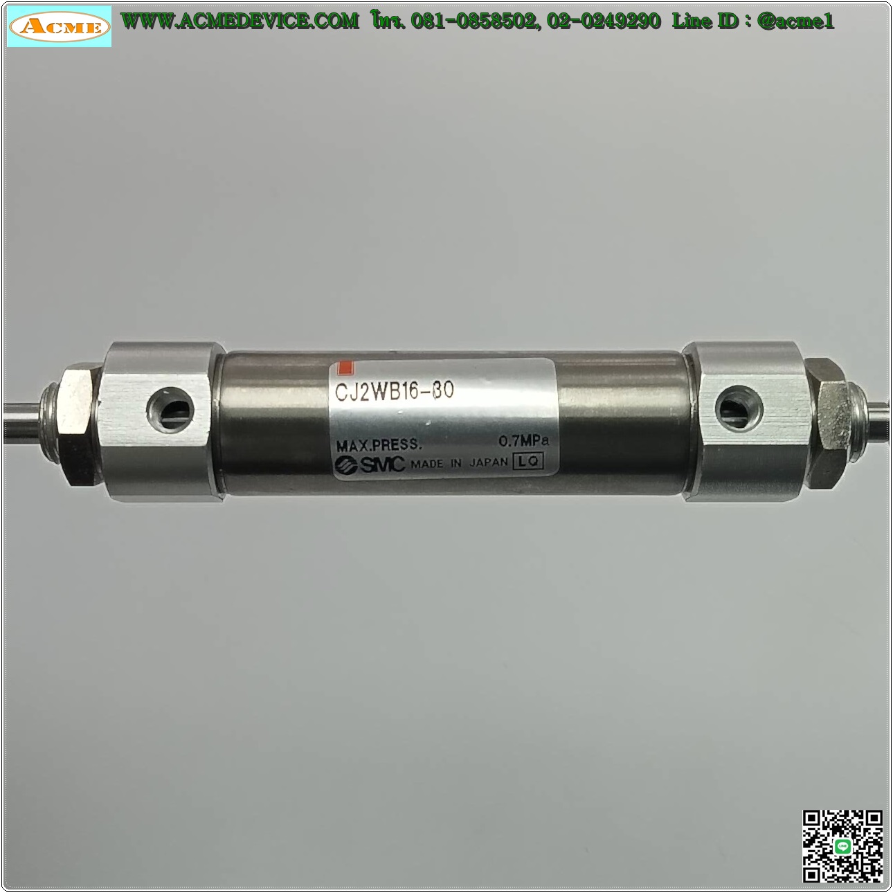 Air Cylinder SMC รุ่น CJ2WB16-30, Bore 16 mm, Stroke 30 mm